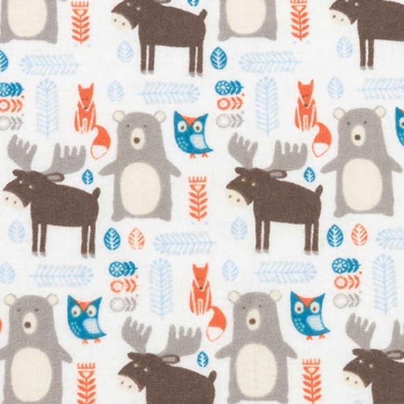 Scandi Forest Flannel Swaddle Blanket - Picture 4 of 4